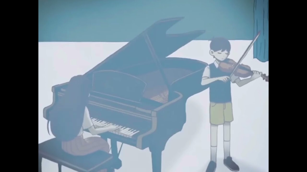 omori - remember to be patient, but sunny and mari are playing it (piano + violin cover)