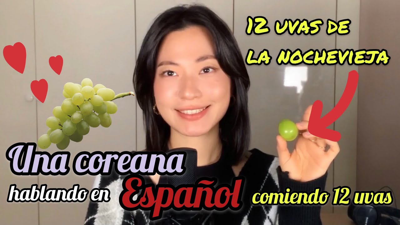 essehota ASMR] Una coreana comiendo 12 uvas en la nochevieja mientras hablando de cosas randoms
