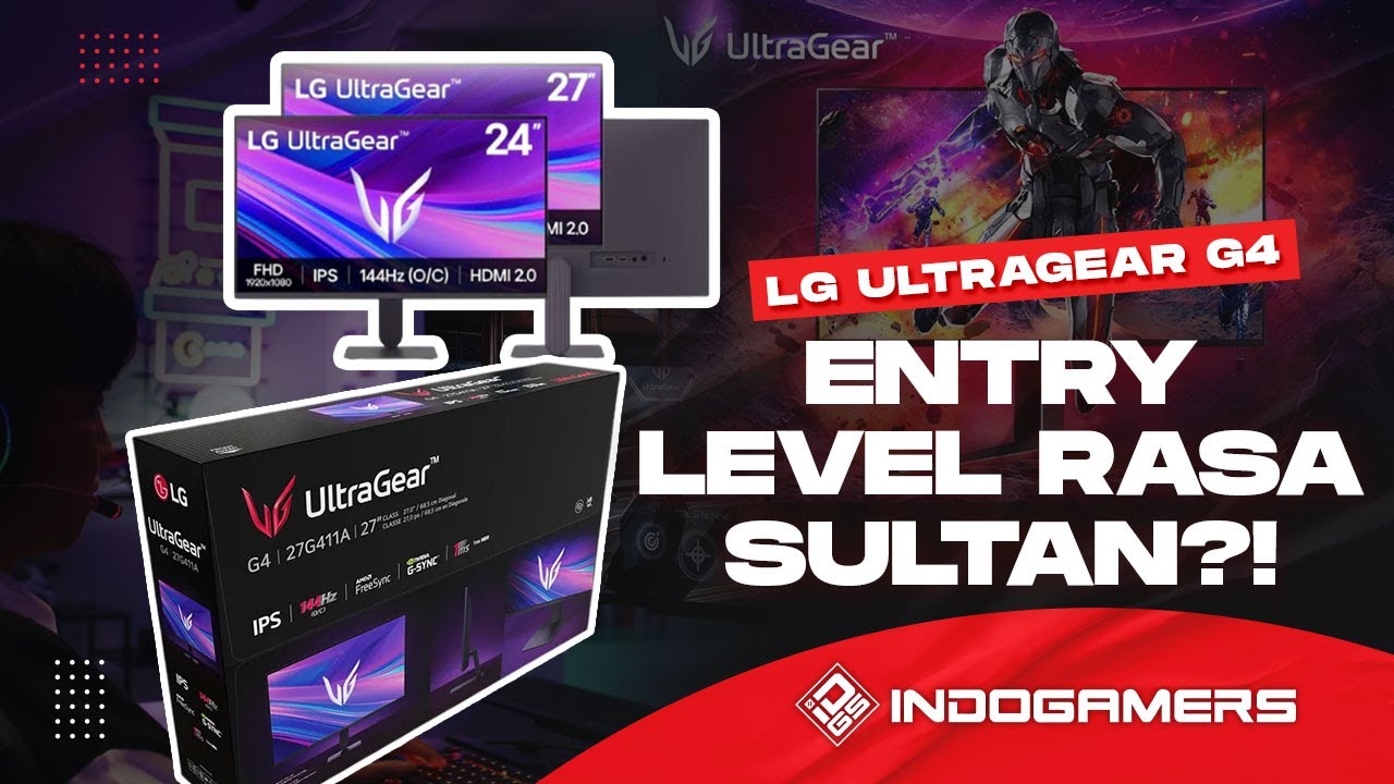Monitor Gaming 144Hz IPS di Bawah 1,5 Juta? LG UltraGear G4 24G411A-B Review!