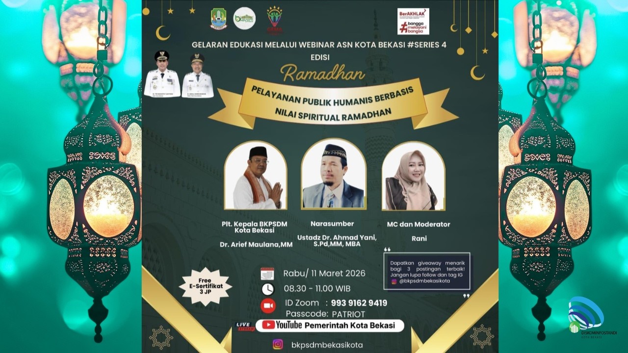 LIVE : Webinar: Pelayanan Publik Humanis Berbasis Nilai Spiritual Ramadhan