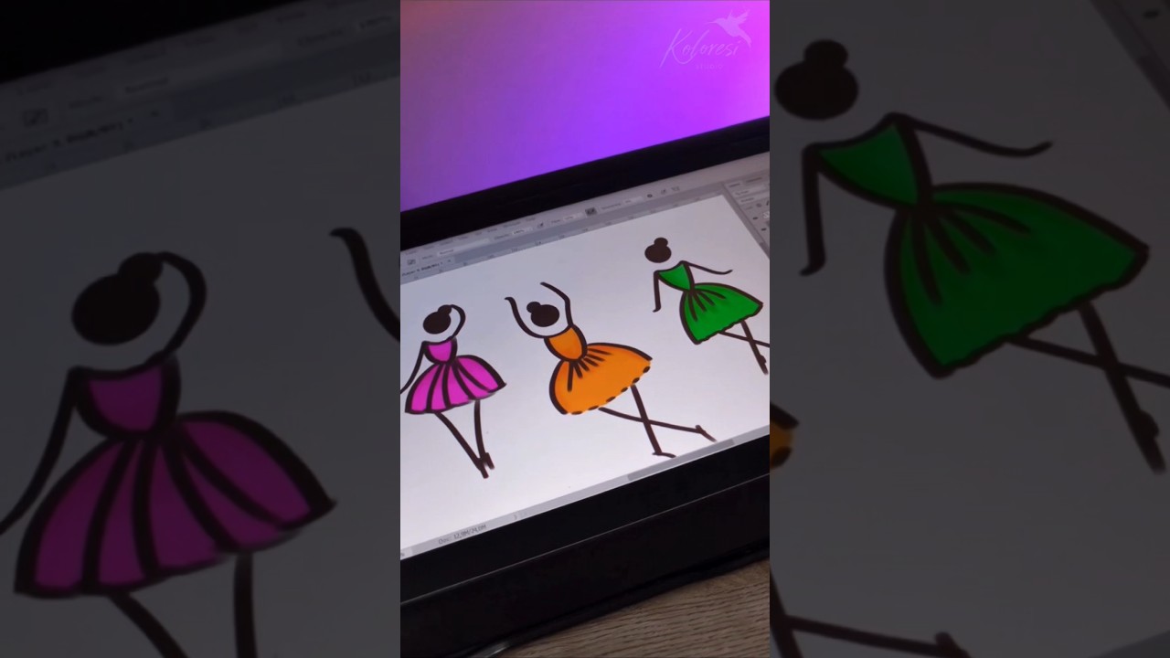 Ballet on canvas | Digital art