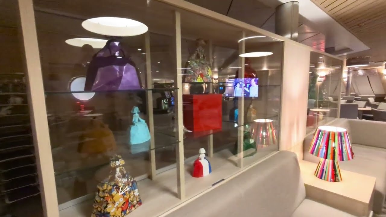 Looking around the C Club Lounge on Brittany Ferry's
