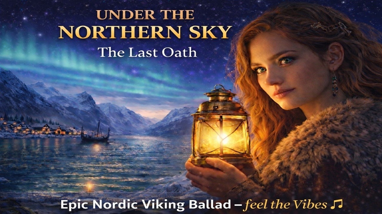 Under the Northern Sky | Calm Nordic Viking Ballad | Cinematic Viking Music | Nordic Aurora