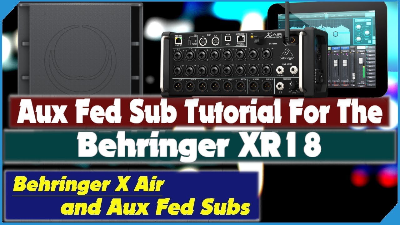 Настройка дополнительных сабвуферов для Behringer XR18 X-Air - Midas MR18