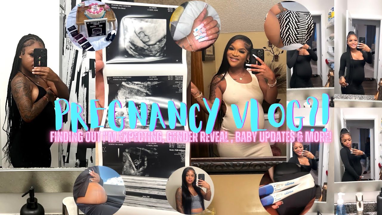 PREGNANCY VLOG?! finding out im pregnant, gender reveal, baby updates + more! 🥹