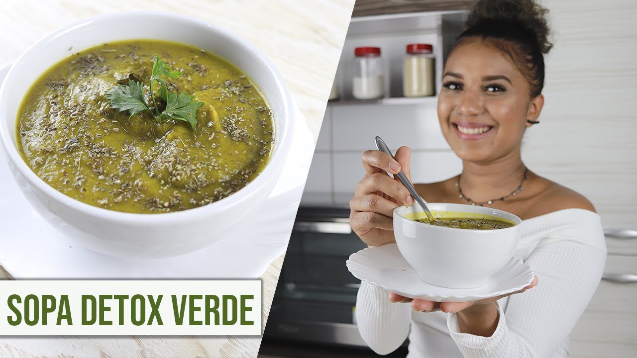 SOPA DETOX: COMO FAZER SOPA DETOX VERDE (Sopa 02)