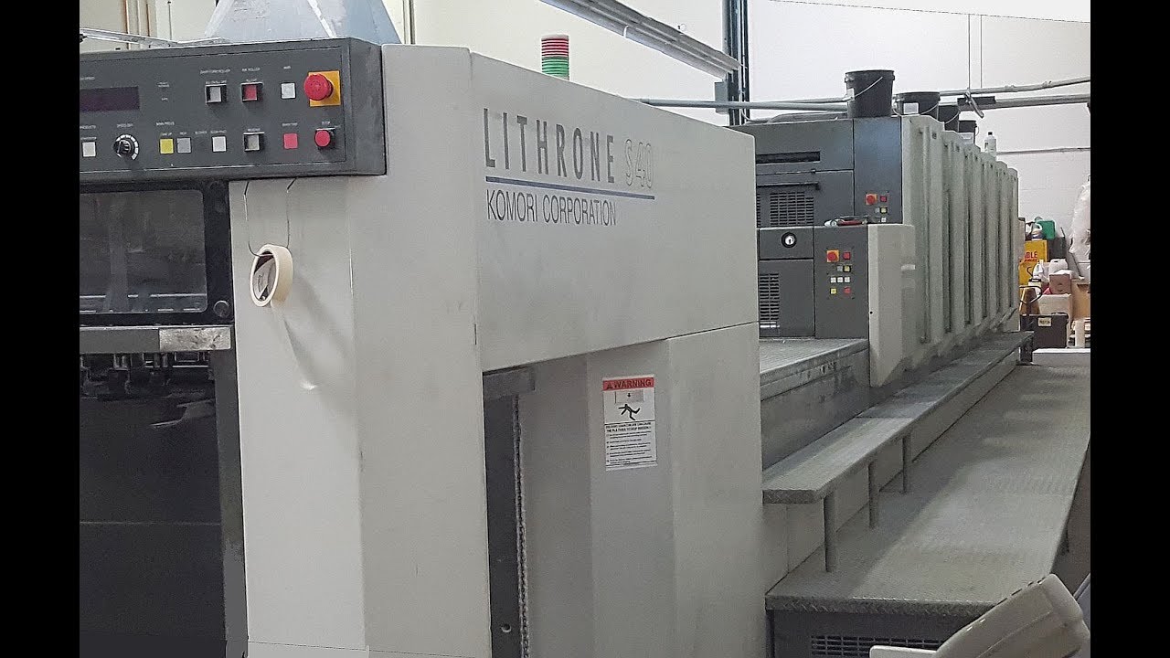 2007 Komori LS640+CX 6 color 40 inch press with coater