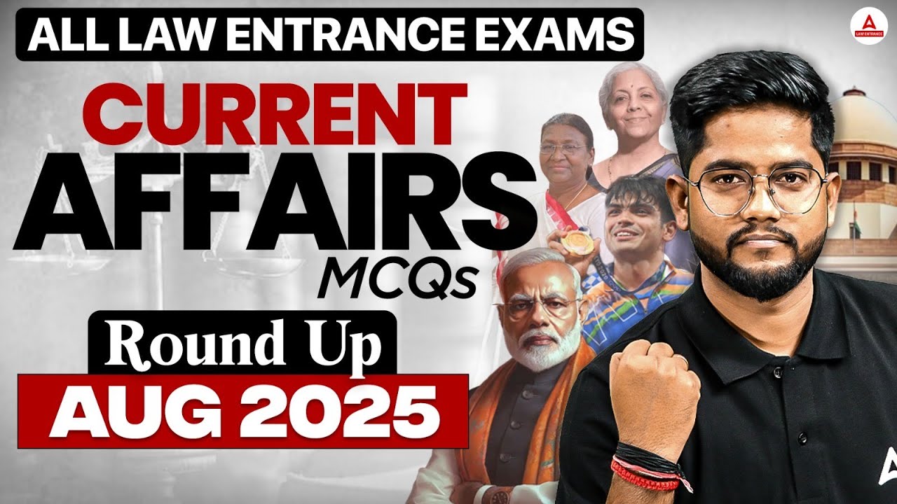 August Current affairs roundup | CUET PG LLB & MHCET Law 2026 | Rohit sir