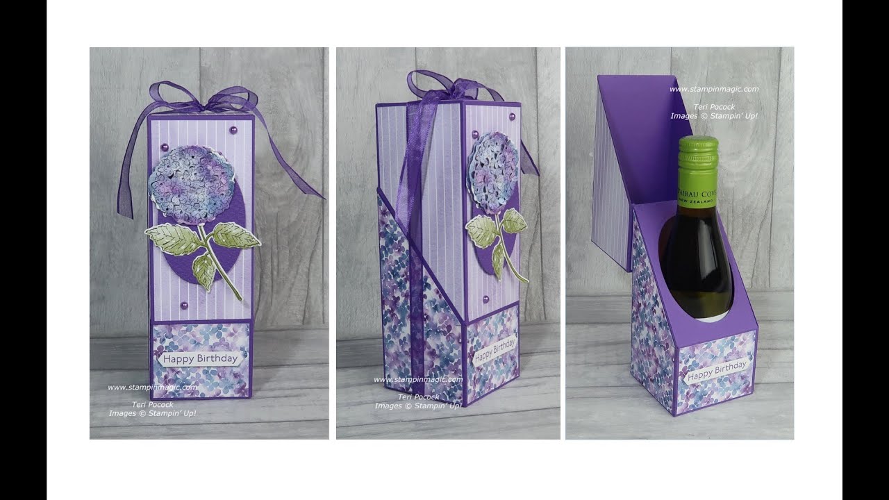 Hydrangea Haven - Small Wine Bottle Holder