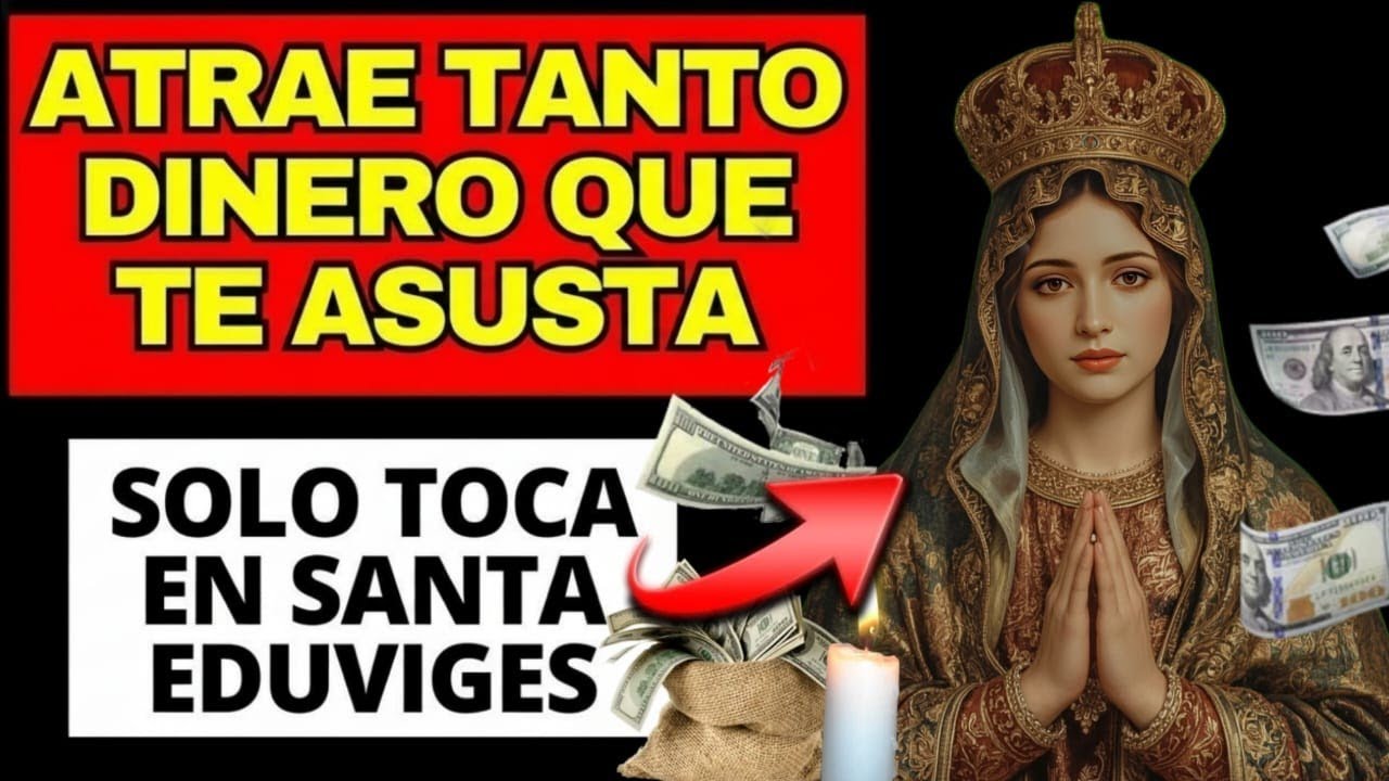 SANTA EDUVIGES TE SACAR&Aacute; DE LA POBREZA HOY si escuchas esto AHORA! &iexcl;MILAGRO FINANCIERO URGENTE!