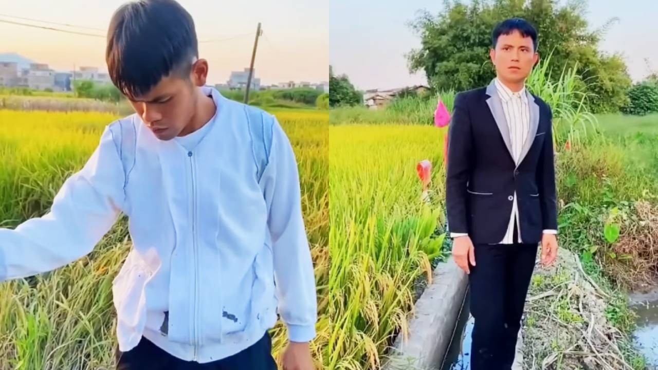 洁癖彭恰恰玩扔泥巴，只是溅了一点泥点子就嫌弃急了，谁料西装革履的李飞竟在泥坑里打滚？#funny #沙雕剧情 #沙雕村 #沙雕