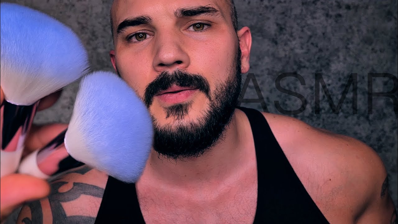 ASMR Brushing Away Your Stress (Back to Sleep my Friend) SAFE ASMR - Face Brushing - Hair Brushing