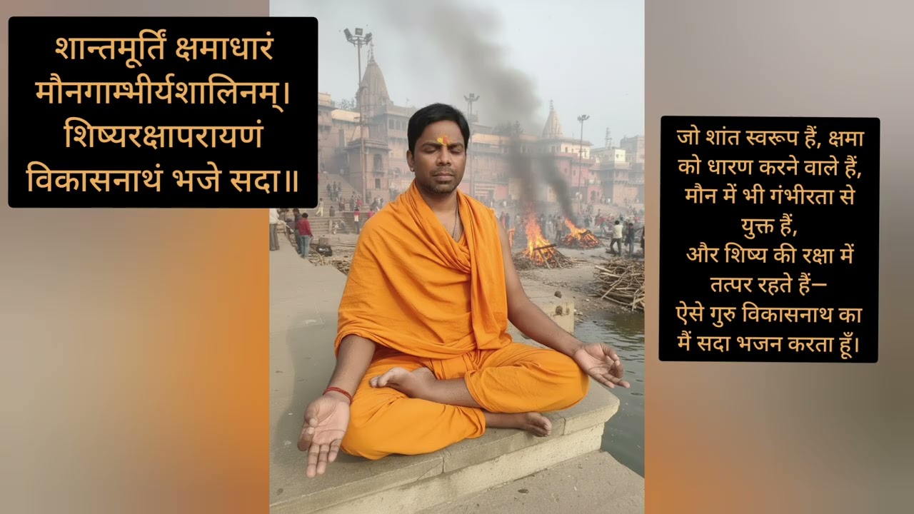 गुरु ध्यान स्तुति | श्री विकासनाथ गुरु वंदना | Guru Dhyan in Sanskrit