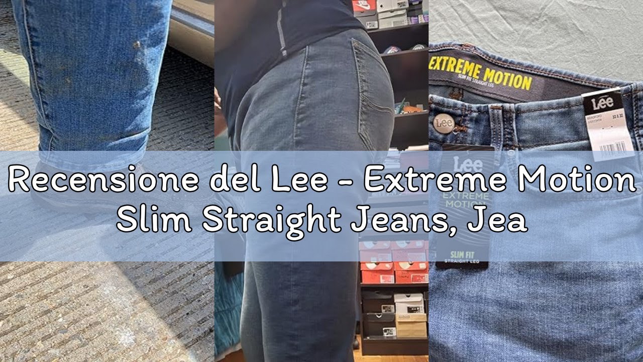 Recensione del Lee - Extreme Motion Slim Straight Jeans, Jeans Uomo