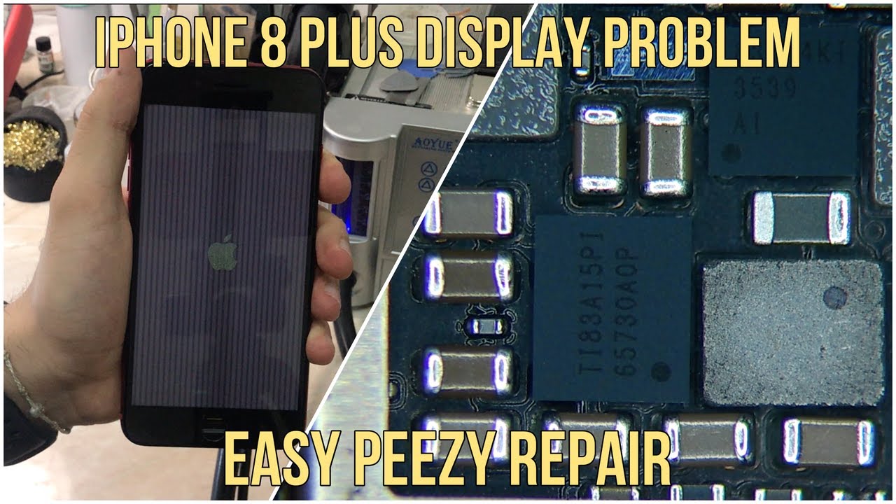 Ремонт проблем с дисплеем iPhone 8 Plus (PP5V7_MASON_AVDDH Short)