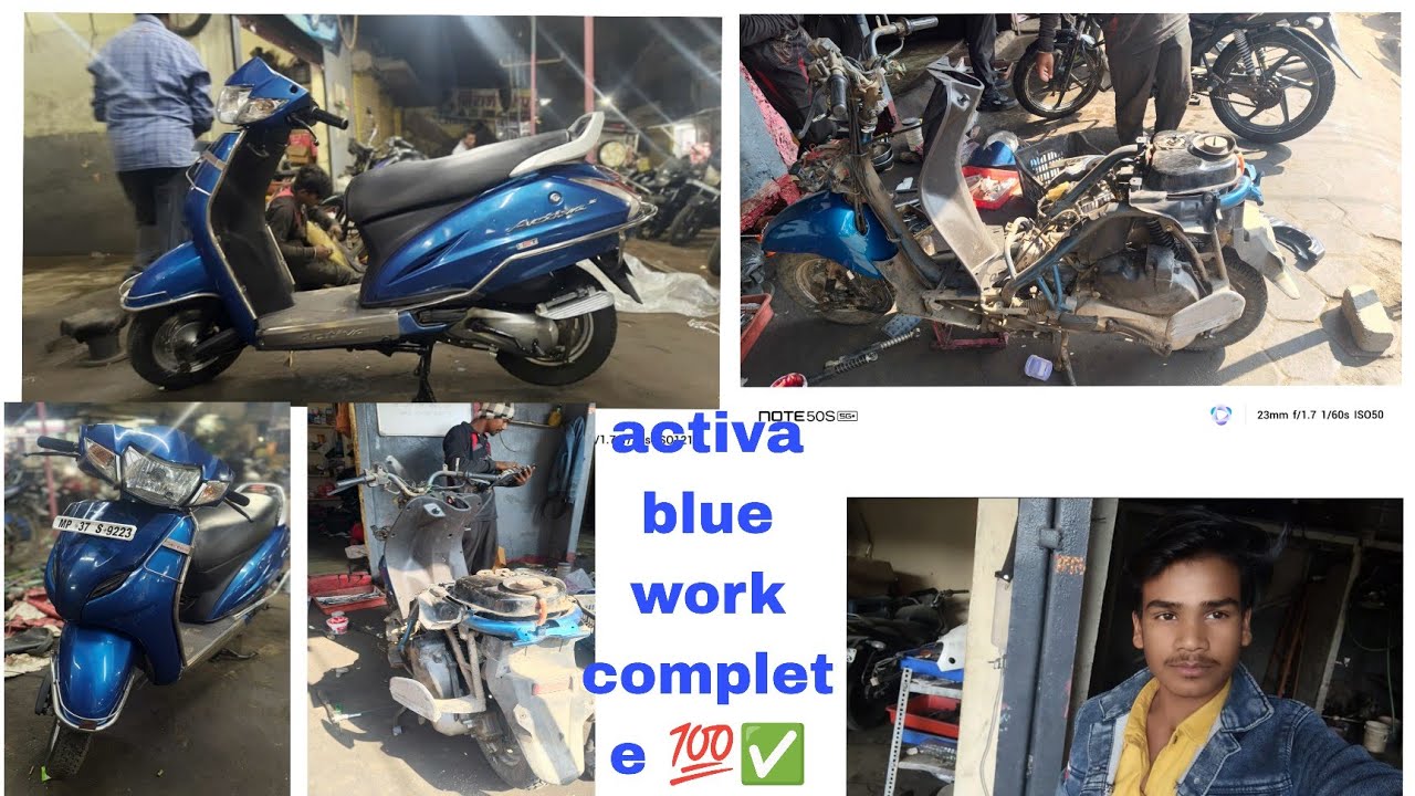Activa blue 💙 work complete 💯✅