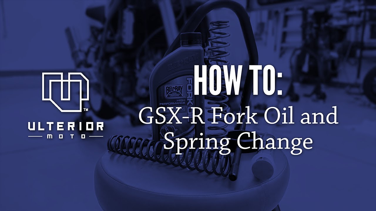 GSX-R Fork Oil and Spring Change How To