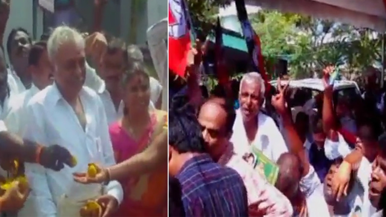 Sasikala DA case: OPS supporters celebrate Sasikala&rsquo;s conviction, distribute sweets