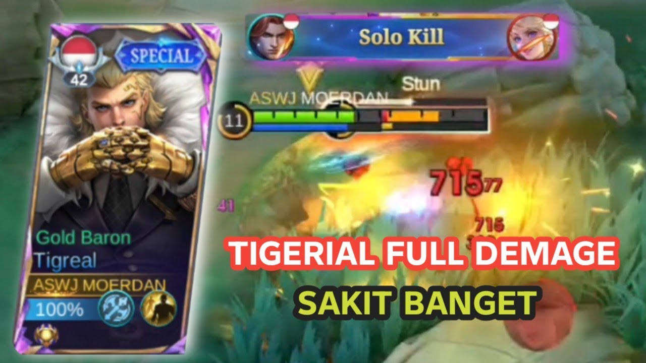 TIGERIAL EXP FULL DAMAGE SAKIT BANGET