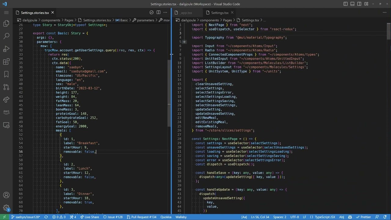 Side project: coding a calorie tracking app- rewrite with redux toolkit - #3