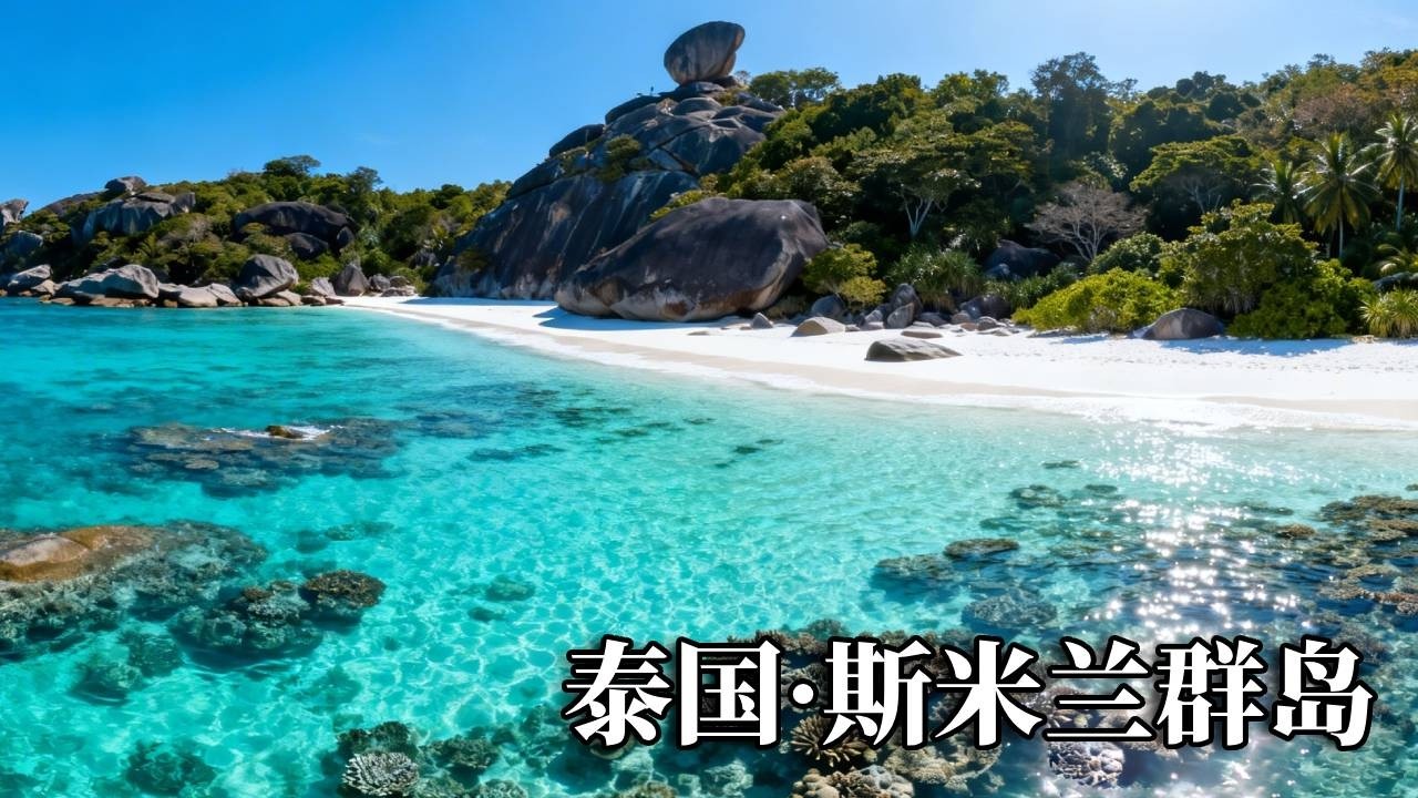 泰国之旅——斯米兰群岛，每年只开放五个月，这里的景色都是果冻海的颜色！【行走世界的北京老刘】