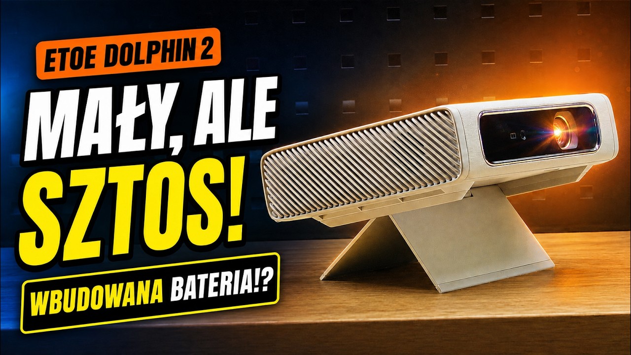 Ten mały projektor to SZTOS! ETOE Dolphin 2 z baterią i laserem RGB! - Test LowcyChin.pl