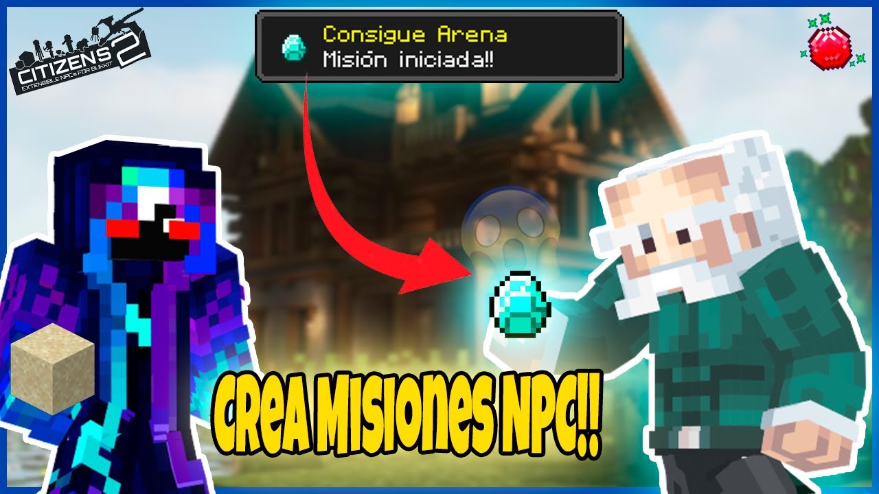 🎯 C&oacute;mo CREAR MISIONES con NPCs en Minecraft ✅ | Completo Java y Bedrock (BeautyQuests + Citizens)