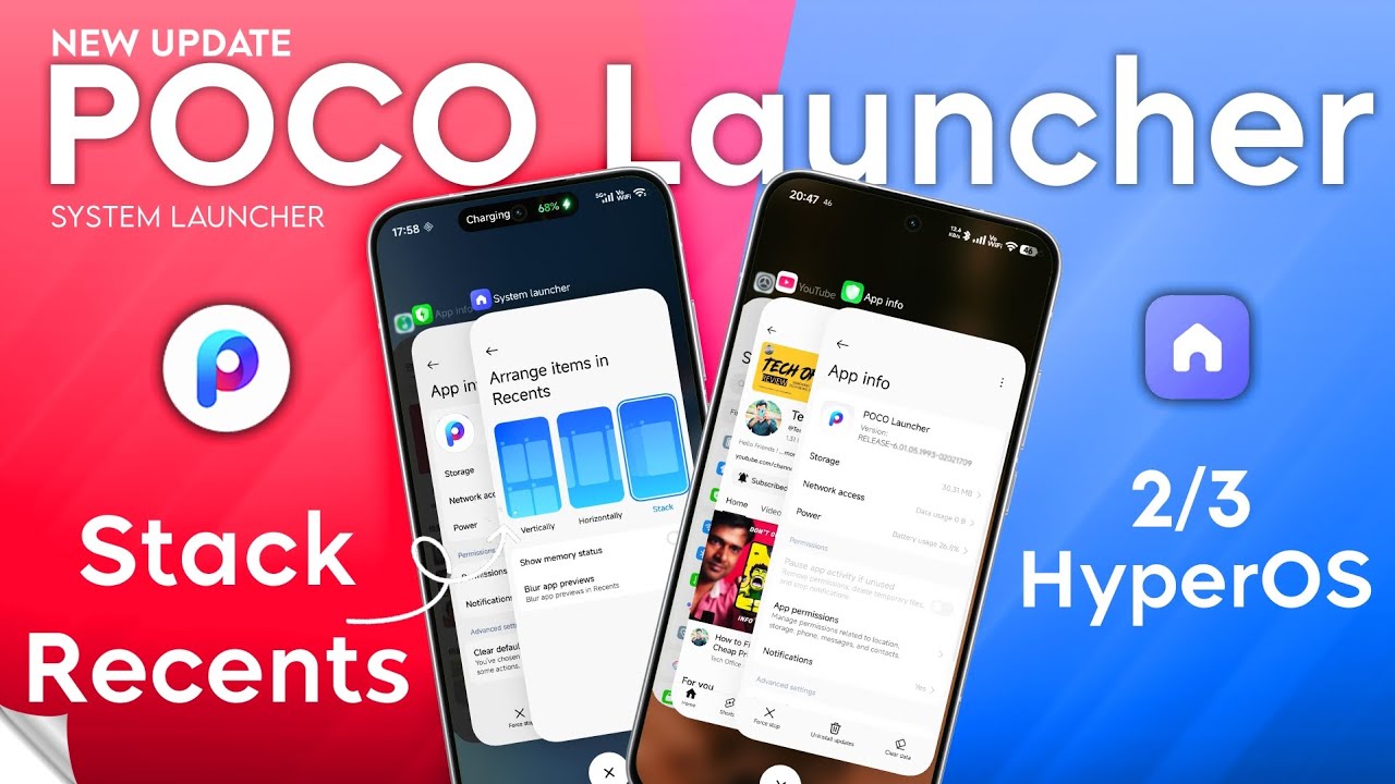 it's insane 👌 New Stack Recent Launcher Update Review: POCO Launcher vs System Launcher Copycat