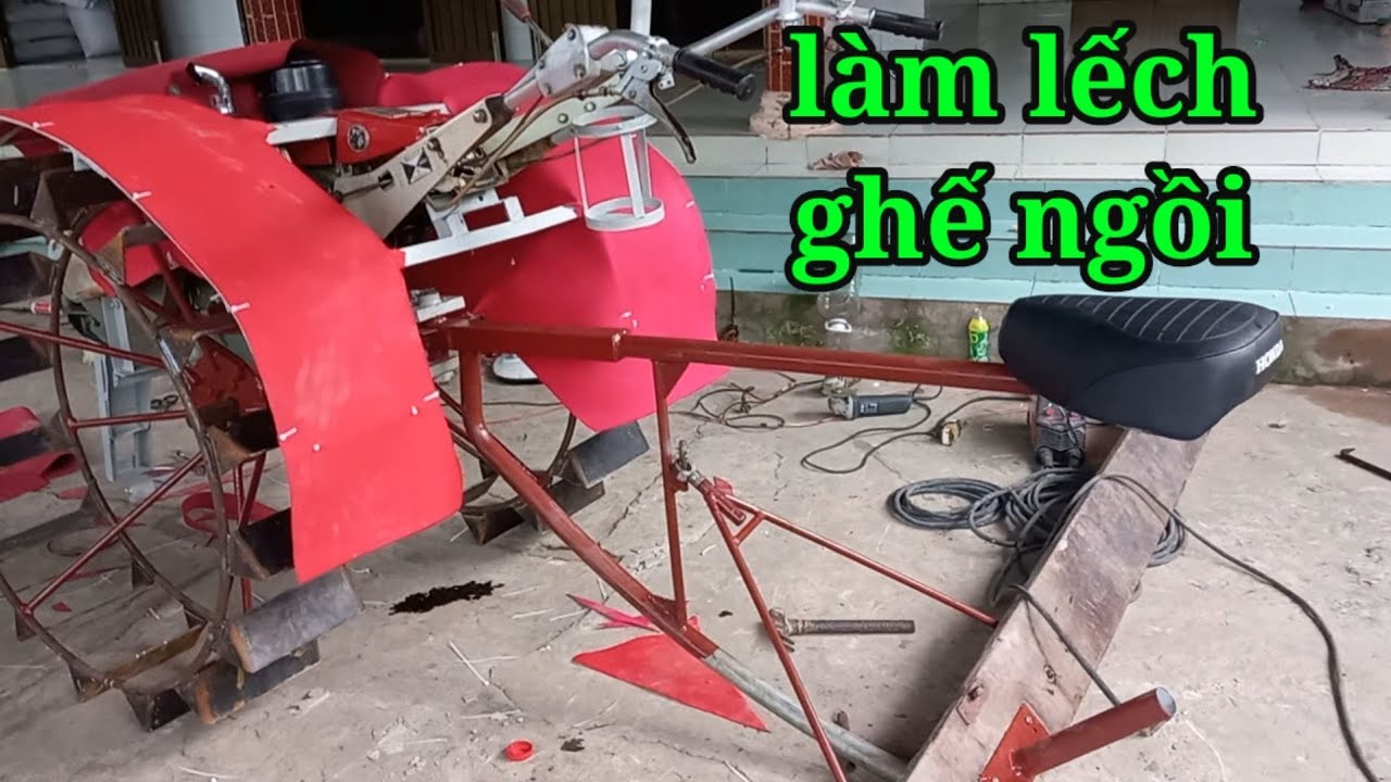 cách làm cây lếch ghế ngồi máy chạc đất