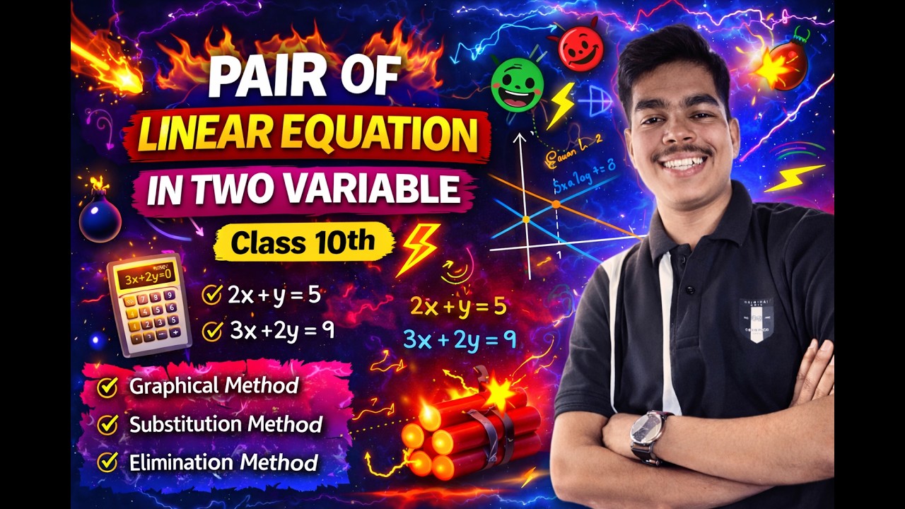 Pair Of Linear Equations In Two Variables ONE - GO🔥 | Class 10 Maths Chapter 3 | PRB Wallah
