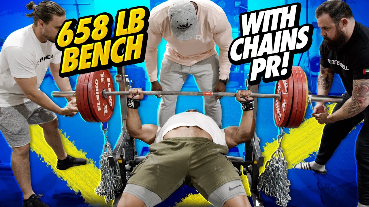 658 LB BENCH WITH CHAINS PR!