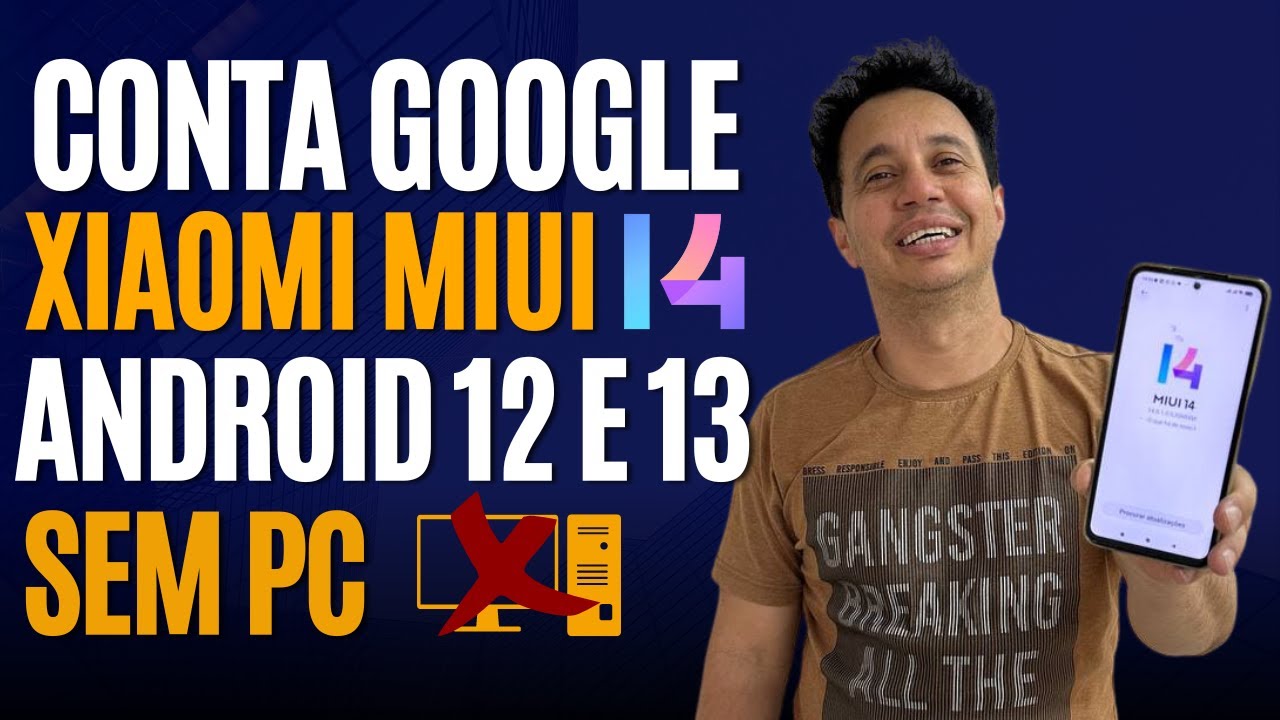 Como Remover Conta Google Xiaomi MIUI 14 Android 12 e 13 Sem PC