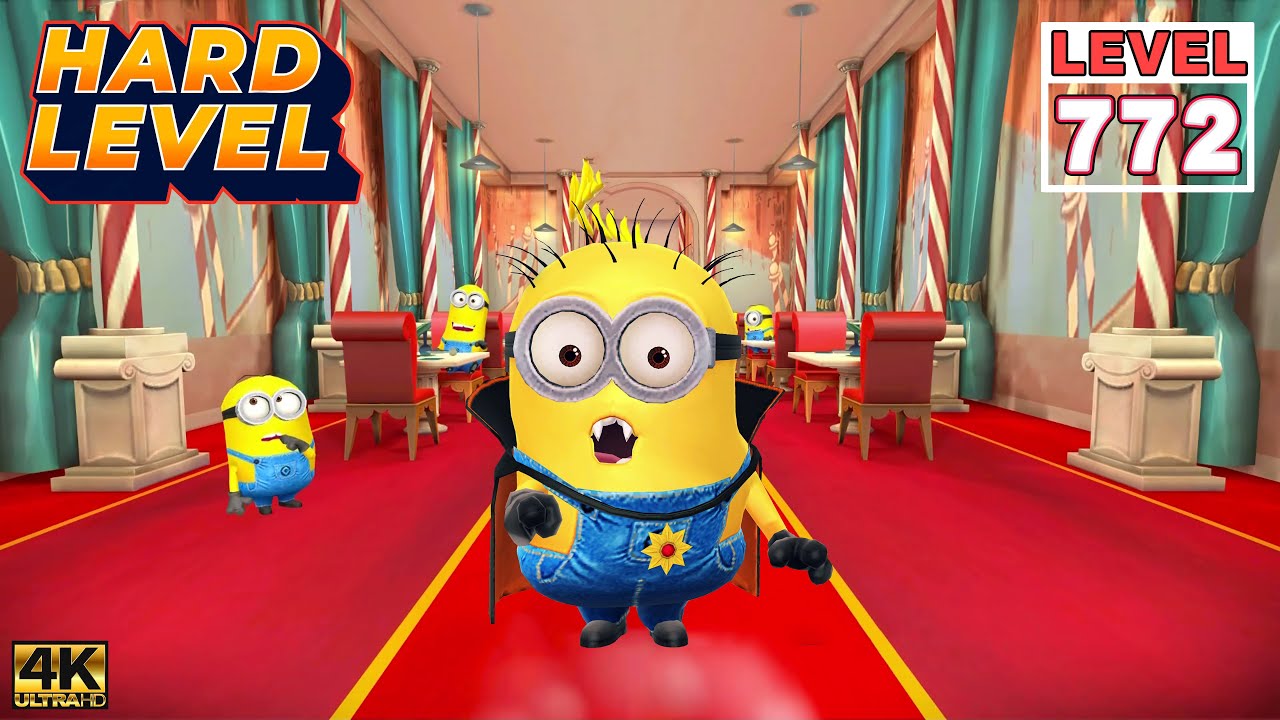 Minion Rush Vampire Minion run for 16m 40s Avoid performing Despicable Actions! Pier 12-Level 772 4K