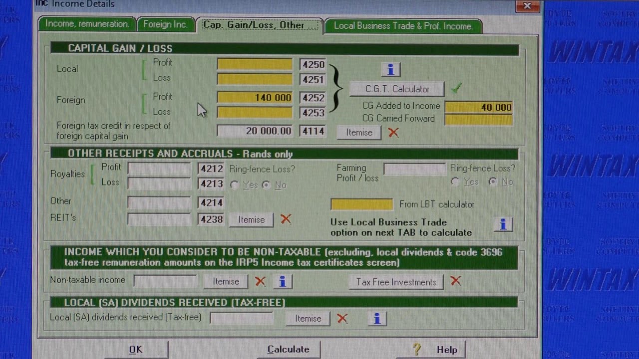 2021 Foreign CGT claim