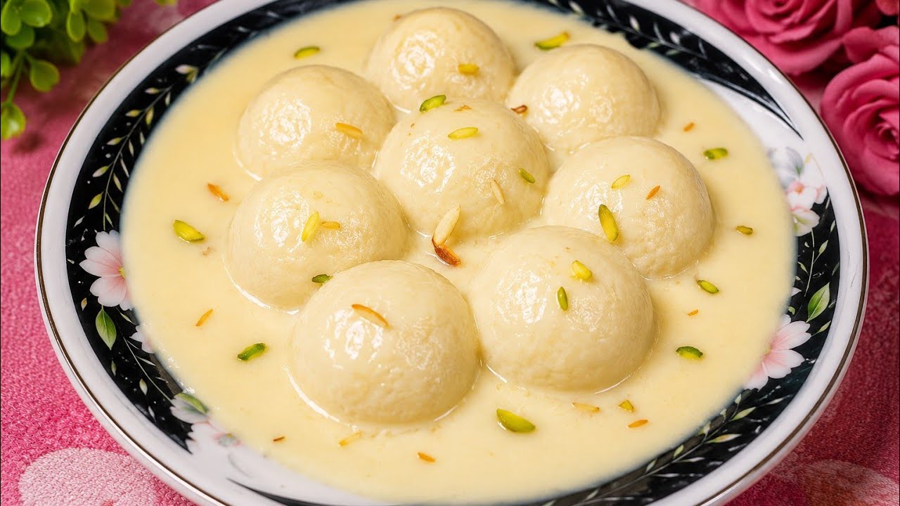এইভাবে ছানার রসমালাই মিষ্টি বানালে মুখে লেগে থাকবে বার বার বানিয়ে খেতে ইচ্ছে করবে 