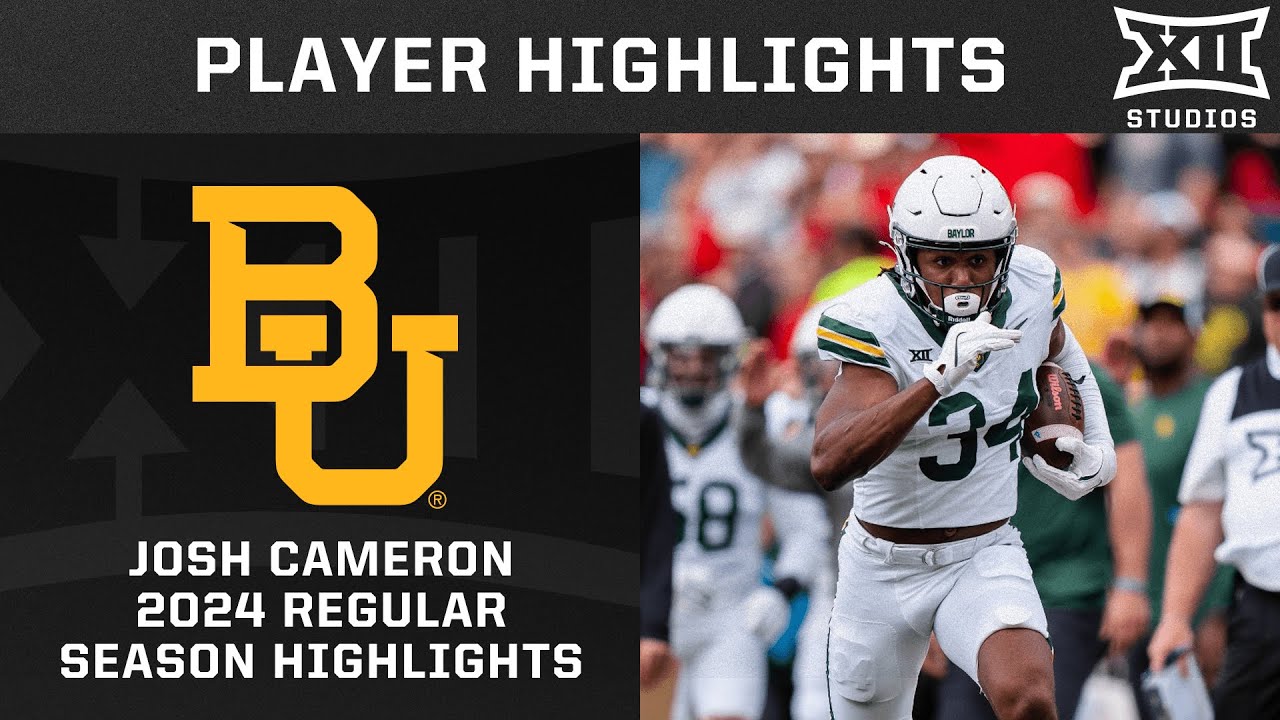 Josh Cameron Regular Season Highlights | 2024 Big 12 Football