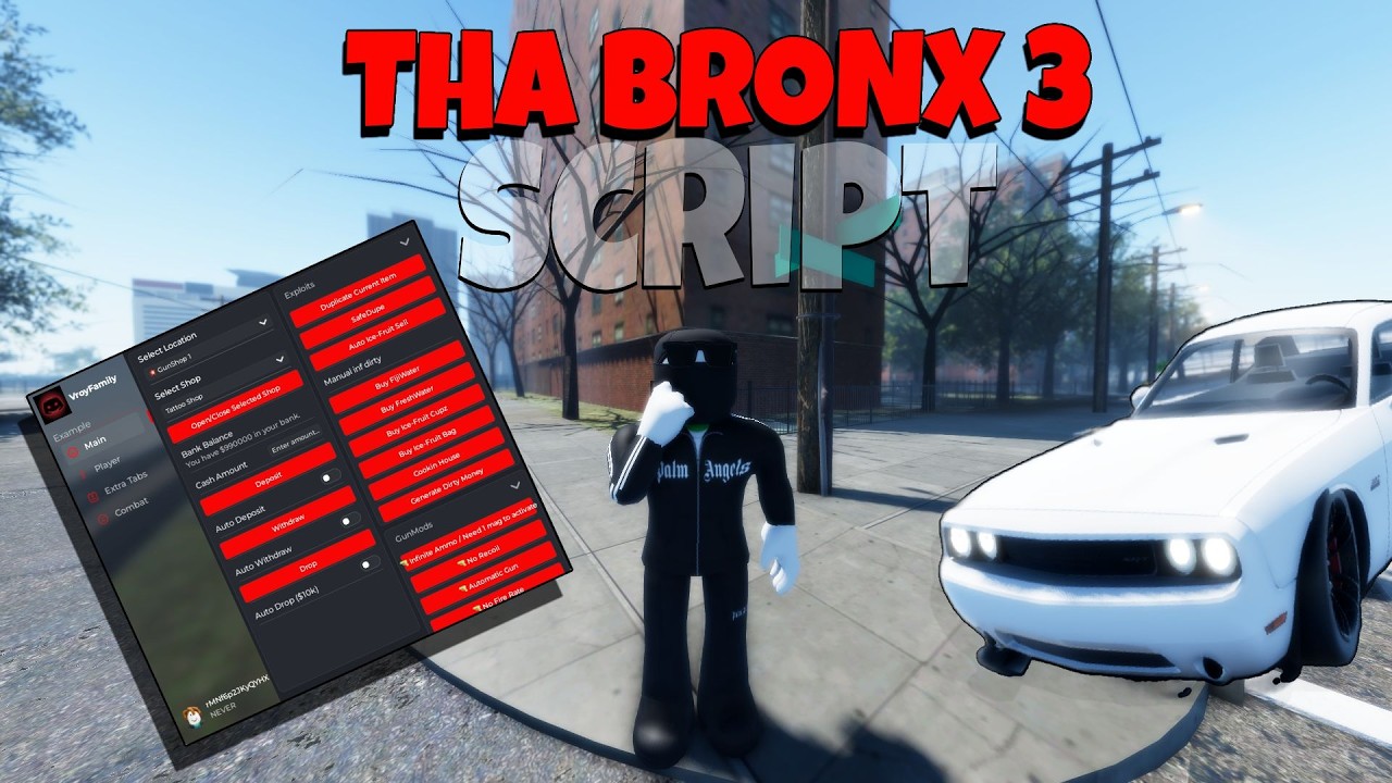 [UPDATED] THA BRONX 3 SCRIPT (INF MONEY, AUTO-DUPE FLYING, INSTANT REVIVE & MORE)