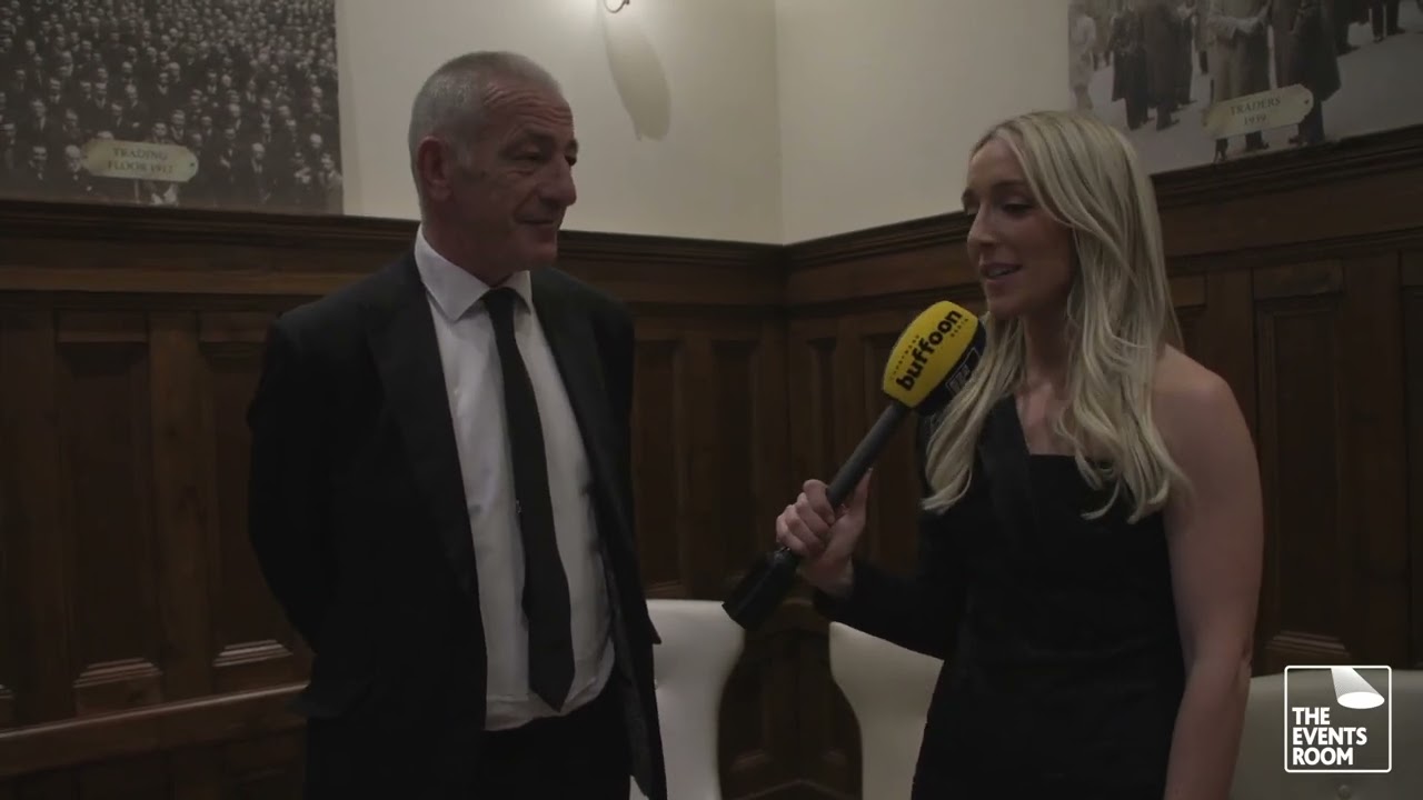 John Bentos Bentley  at the Rugby Dinner of the Year with Brian O'Driscoll 2022
