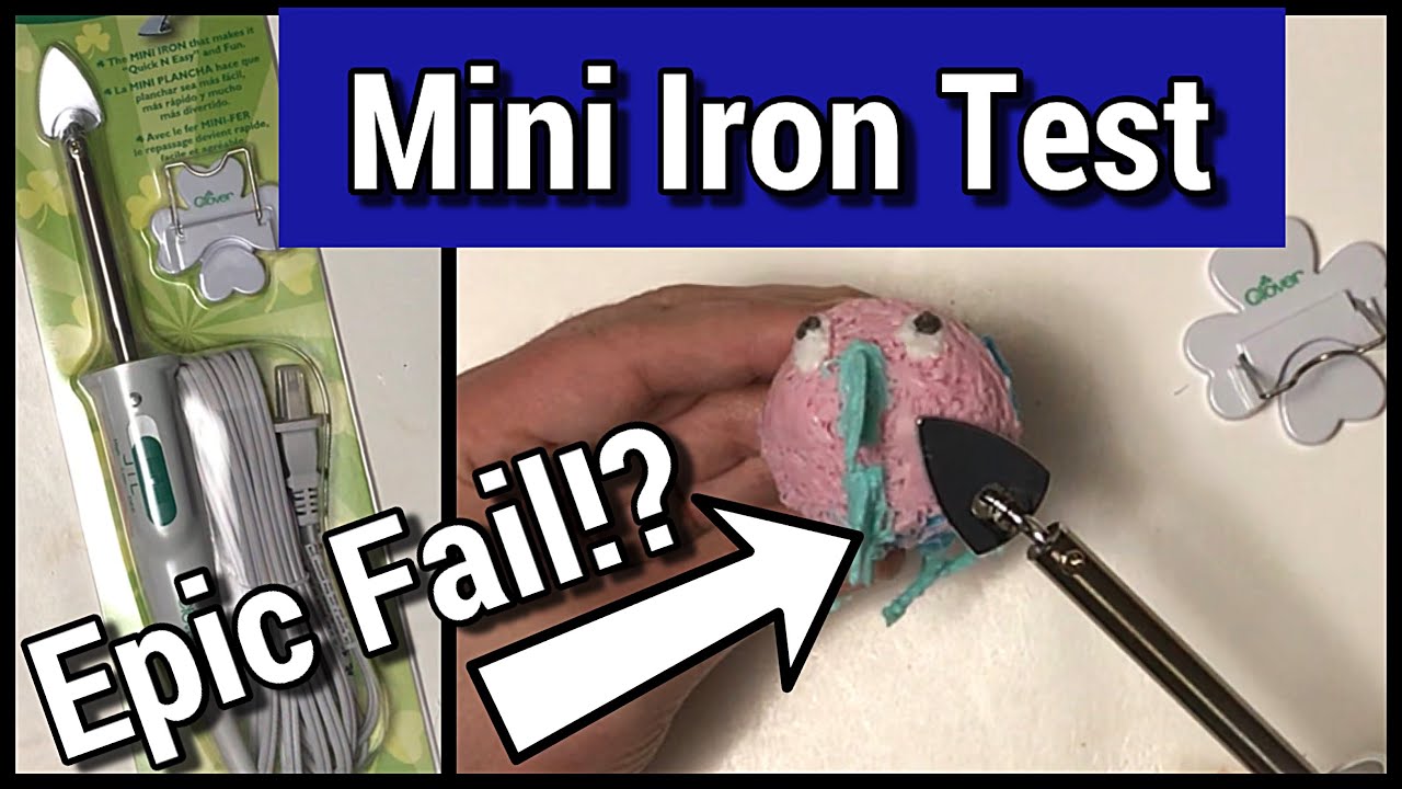 Clover Mini Iron - Smoothing a 3D Pen Creation