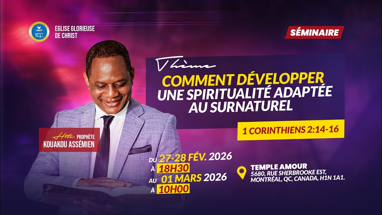 SÉMINAIRE (JOUR 2) | LA MENTALITÉ DE L'HOMME SPIRITUEL | PROPHÈTE KOUAKOU ASSEMIEN