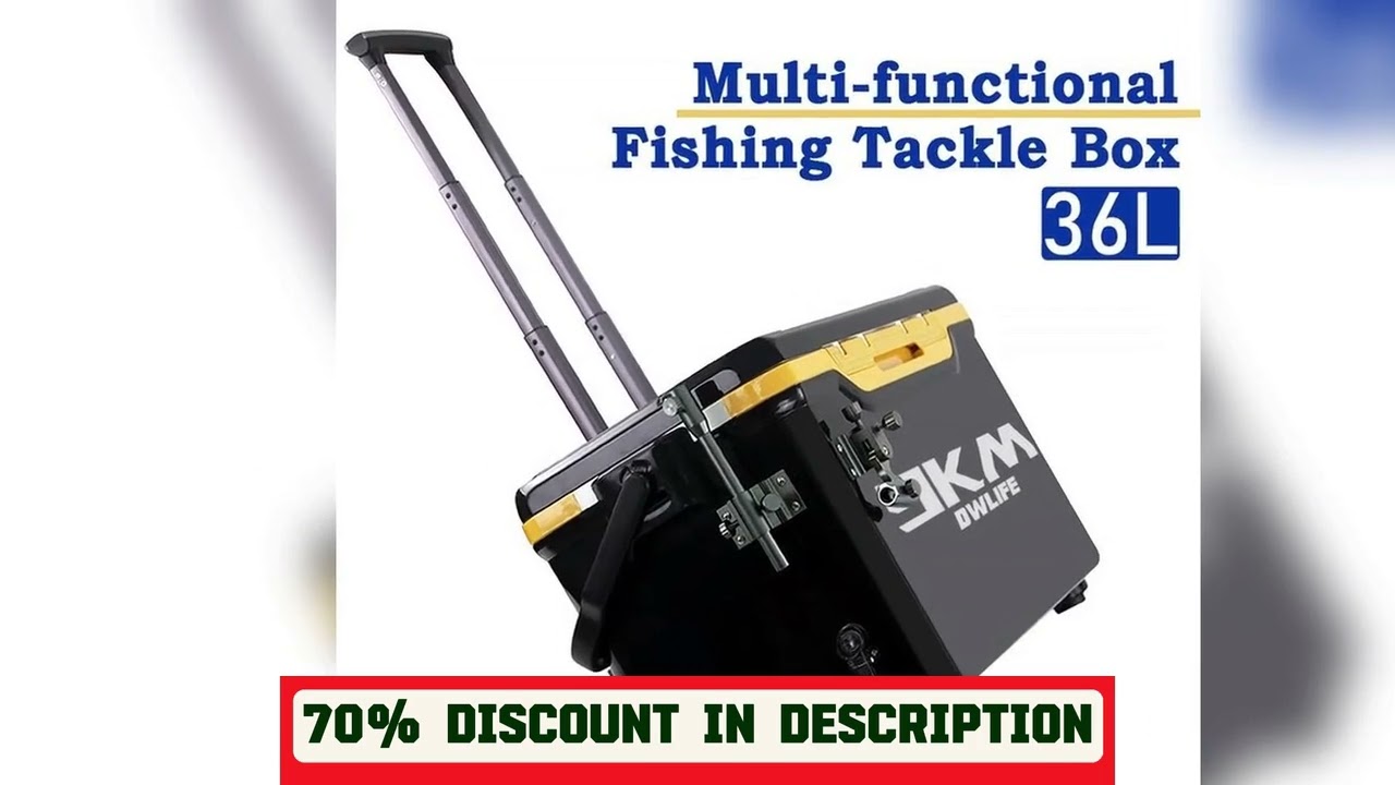 A must-have product #Multifunctional Fishing Tackle Box 36L Fishing Bucket Storage Tackle Box with