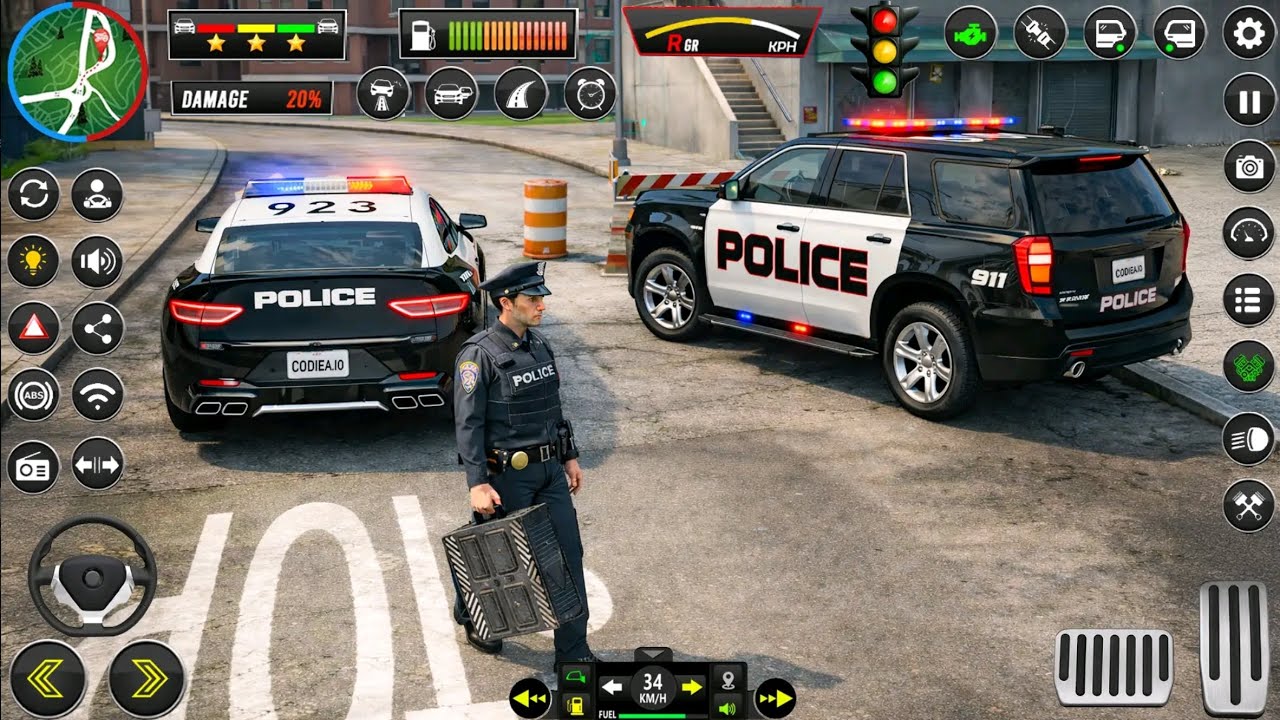 Police Simulator: Cop Chase-Police Sim Police Car Game-Open-world driving and police duties
