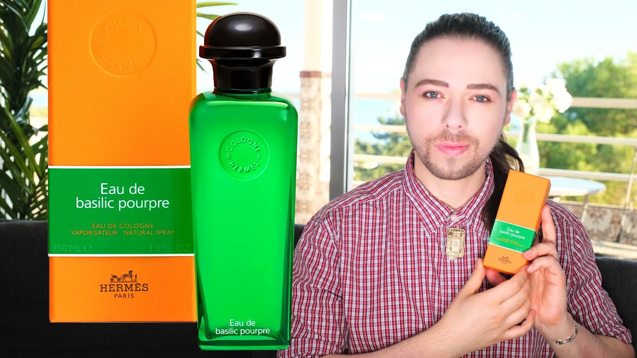 Обзор духов HERMES Eau De Basilic Pourpre — одеколон HERMÈS с фиолетовым базиликом!