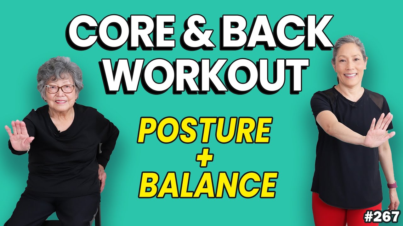 Strong Back & Core for Seniors | 20 Moves, No Repeats (Posture + Balance Boost)