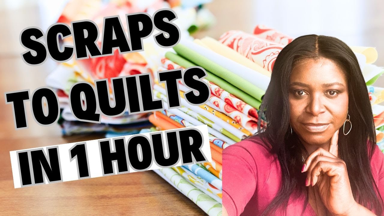 Making a Quilt from Fabric Scraps in Just 1 Hour