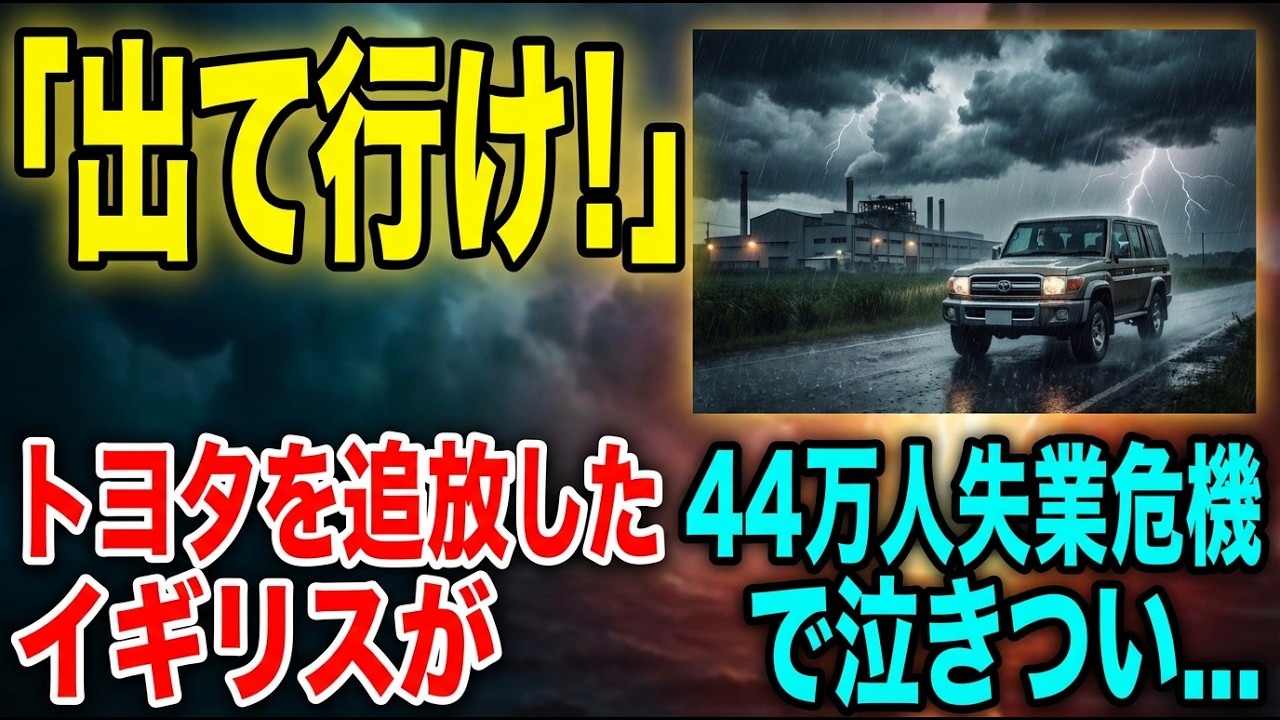 「トヨタは恐竜だ」英国が日本車を追放したら80万人の雇用が消えかけた事件