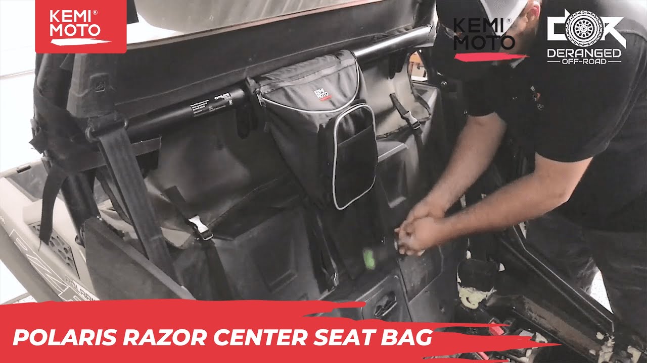 How to install a Center Seat Bag for Polaris Razor 570 800 S 900 1000 XP| Kemimoto