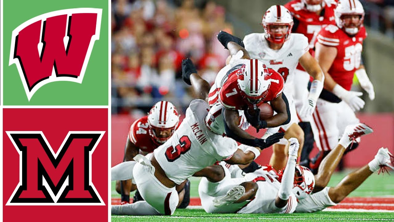 Wisconsin vs Miami (OH) Highlights | FBS Week 1 | 2025 College Football
