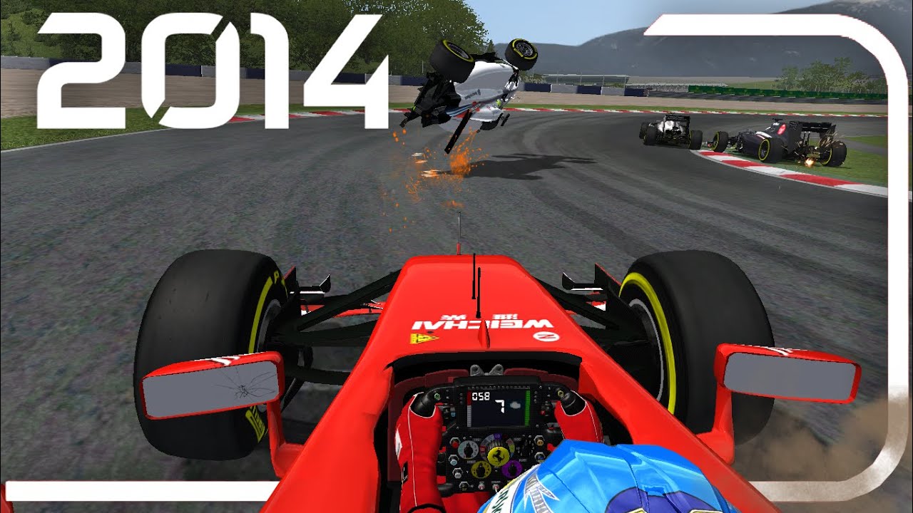 rFactor F1 2014 Crashes (Compilations)