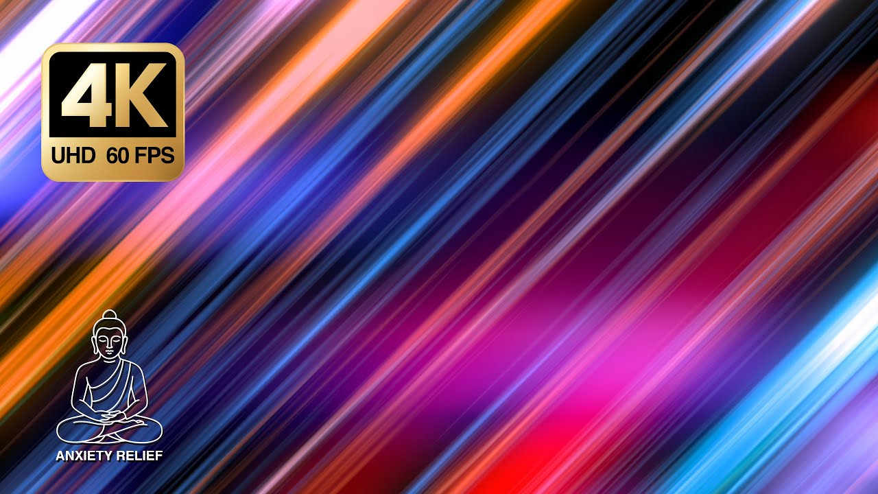 Abstract Neon Light Streaks 4K &bull; 3 Hours Seamless Loop &bull; Deep Focus, Study & Sleep
